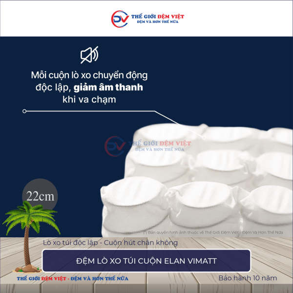 Đệm lò xo túi cuộn Elan Vimatt